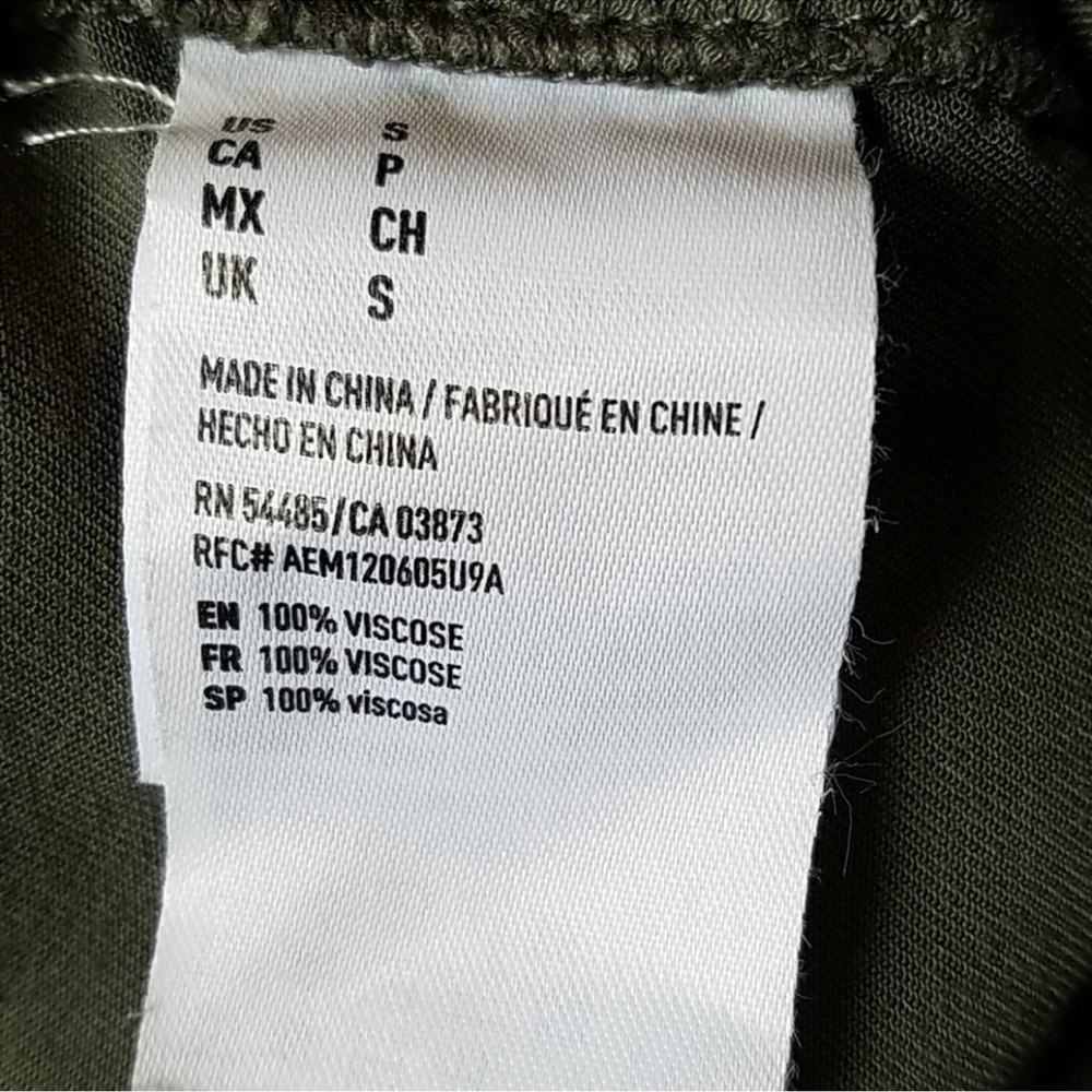 American Eagle Button Down Size Small Boyfriend F… - image 5